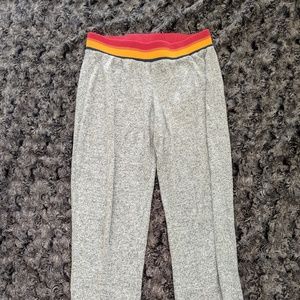 Pink Rose grey soft lounge pants, medium